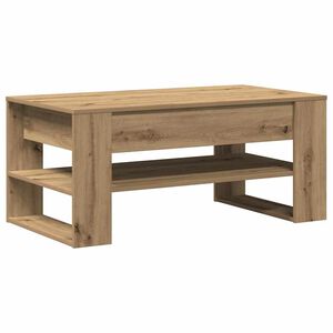 vidaXL Mesa de Caf&eacute; Roble artisan 102 x 55 x 45 cm