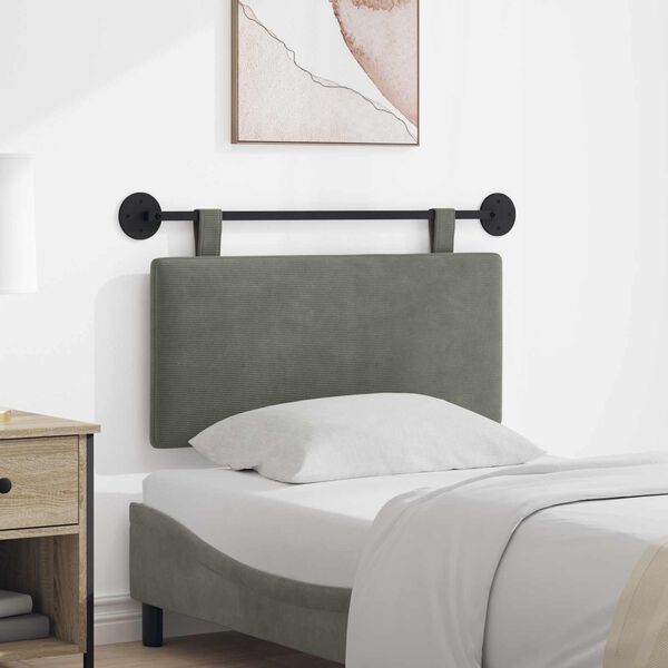 vidaXL Cabecera Colgante Montaje en la pared Liso Tela de Pana