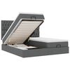 vidaXL Estructura cama otomana colchones tela gris oscuro 160x200 cm
