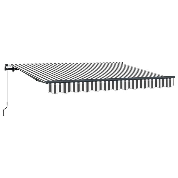 vidaXL Toldo Retr&aacute;ctil Manual Antracita 250 x 200 cm tela