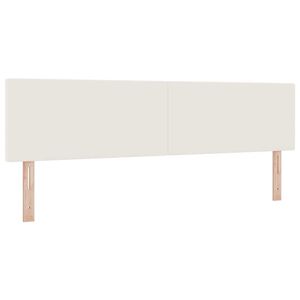 vidaXL Cabecero con cabecera Crema 180 cm Cuero sint&eacute;tico