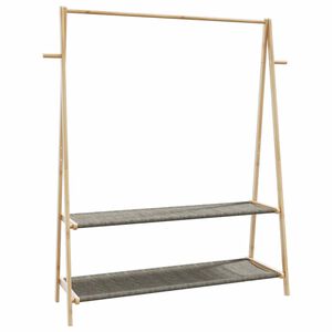 vidaXL Perchero con estantes bamb&uacute; 132x45,5x150,5 cm