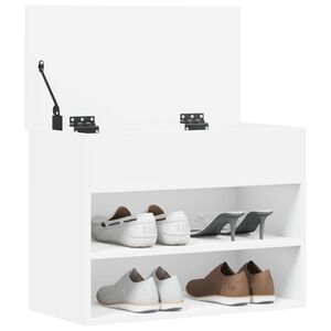 vidaXL Zapatero de madera de ingenier&iacute;a blanco 60x30x45 cm