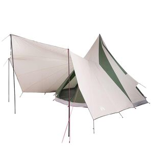 vidaXL Carpa Tipi con techo Verde 510 x 690 x 330 cm tafet&aacute;n