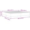 vidaXL Cama tipo Box Spring Gris Claro 200 x 200 cm Terciopelo