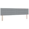vidaXL Cama tipo Box Spring con colch&oacute;n Gris Claro 200 x 200 cm tela