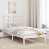 vidaXL Estructura de cama individual madera maciza blanco 90x190 cm