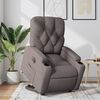 vidaXL Sill&oacute;n el&eacute;ctrico reclinable elevable de tela gris taupe