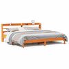 vidaXL Cama sin colch&oacute;n madera maciza de pino marr&oacute;n cera 180x200 cm