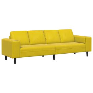 vidaXL Sof&aacute; de sala Amarillo 250 x 77 x 76 cm