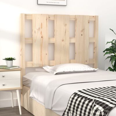 vidaXL Cabecero de cama madera maciza de pino 95,5x4x100 cm