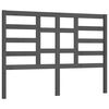 vidaXL Cabecero de cama madera maciza de pino gris 166x4x104 cm