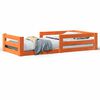 vidaXL Cama sin colch&oacute;n madera maciza pino marr&oacute;n cera 80x200 cm