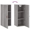 vidaXL Armario de pared gris Sonoma 34,5x34x90 cm