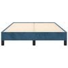 vidaXL Estructura de cama sin colch&oacute;n terciopelo azul oscuro 120x190cm