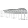 vidaXL Gallinero Contra Pared Plateado 600 x 150 x 215 cm