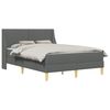 vidaXL Estructura de cama con colch&oacute;n Gris oscuro 160 x 200 cm