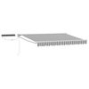vidaXL Toldo Retr&aacute;ctil El&eacute;ctrico Antracita y Blanco 3,5 x 2,5 m