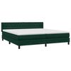 vidaXL Cama box spring con colch&oacute;n terciopelo verde oscuro 200x210 cm