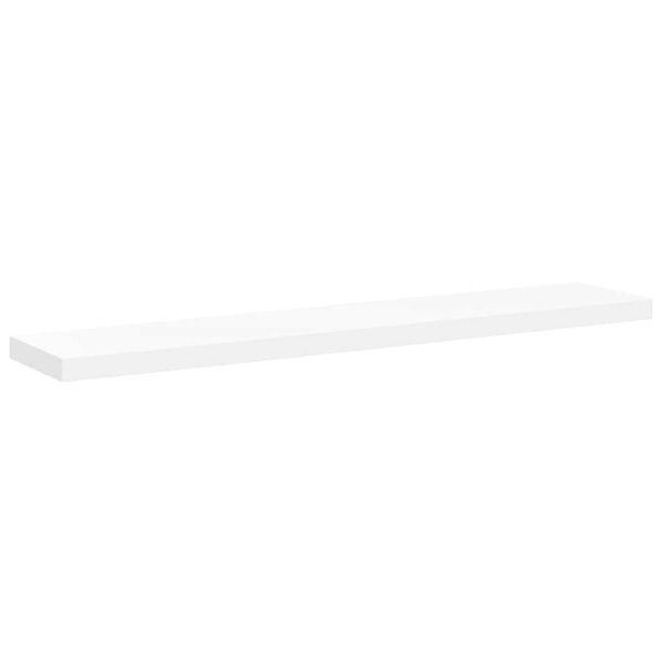 vidaXL Estante flotante de pared MDF blanco 120x23,5x3,8 cm