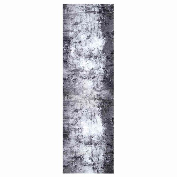 vidaXL Alfombra de cocina Gris 150 x 45 cm Terciopelo