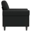 vidaXL Sill&oacute;n cuero sint&eacute;tico negro 60 cm