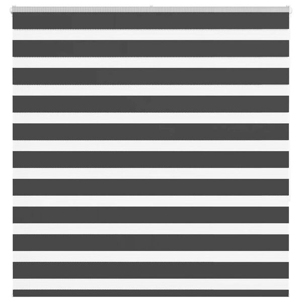 vidaXL Estor cebra negro 150x150 cm tejido ancho 145,9 cm poli&eacute;ster