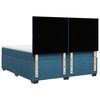 vidaXL Cama box spring con colch&oacute;n terciopelo azul 200x200 cm