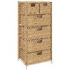 vidaXL Unidad de almacenaje con 6 cestas47x37x100 cm jacinto de agua