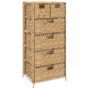 vidaXL Unidad de almacenaje con 6 cestas47x37x100 cm jacinto de agua