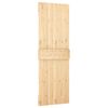 vidaXL Puerta corredera con herrajes madera maciza de pino 70x210 cm