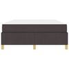 vidaXL Estructura de cama con colch&oacute;n Marr&oacute;n Oscuro 140 x 200 cm tela