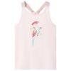 vidaXL Camiseta de tirantes infantil rosa suave 92
