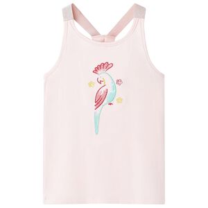 vidaXL Camiseta de tirantes infantil rosa suave 92