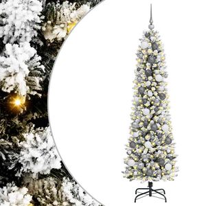 vidaXL &Aacute;rbol de Navidad artificial Blanco 180 cm PVC, Metal y Pl&aacute;stico