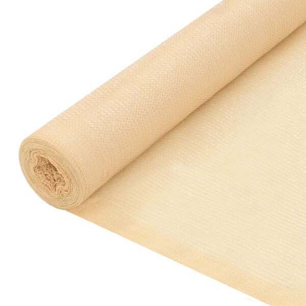 vidaXL Red de privacidad HDPE 2x10 m beige