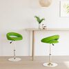 vidaXL Sillas comedor giratorias 2 unidades cuero sint&eacute;tico verde