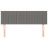 vidaXL Cabeceros 2 unidades tela gris oscuro 72x5x78/88 cm