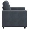 Sill&oacute;n de terciopelo gris oscuro vidaXL 60 cm