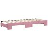 vidaXL Sofá cama nido terciopelo rosa 80x200 cm
