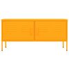 vidaXL Mueble para TV de acero amarillo mostaza 105x35x50 cm