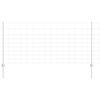 vidaXL Valla con Poste Plateado 1 x 50 m Acero