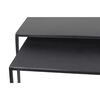 HSM Collection Juego de mesas de centro 2 piezas cuadrada negro