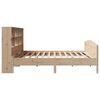 vidaXL Cama con estanter&iacute;a sin colch&oacute;n madera maciza de pino 200x200cm