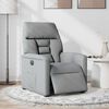vidaXL Sill&oacute;n reclinable el&eacute;ctrico tela gris claro