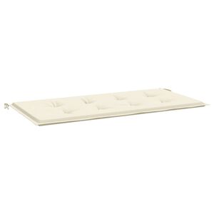 vidaXL Coj&iacute;n de banco de jard&iacute;n tela Oxford crema 100x50x4 cm