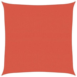 vidaXL Toldo de vela HDPE terracota 160 g/m&sup2; 7x7 m