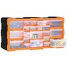 vidaXL Organizador multicajones con 22 cajones 49x16x25,5 cm