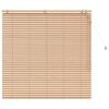 vidaXL Persiana veneciana Aspecto de roble 125 x 130 cm 35 mm