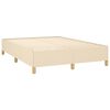 vidaXL Cama box spring con colch&oacute;n tela color crema 140x200 cm
